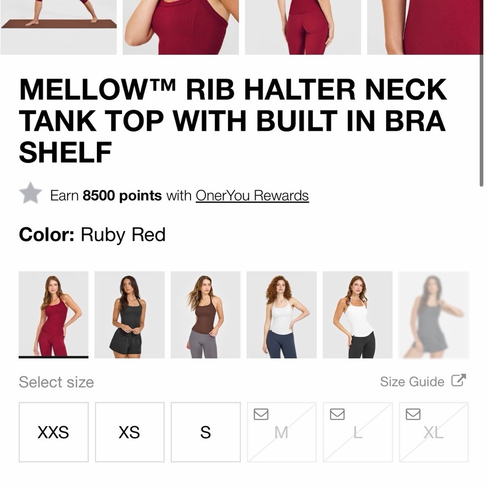 Oner Active Ruby Red Halter Top - image 3